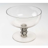Coupe « Senlis » verre blanc émaillé noir d’origine de René LALIQUE | Biron Coupe « Senlis » verre blanc émaillé noir d'origine de René LALIQUE