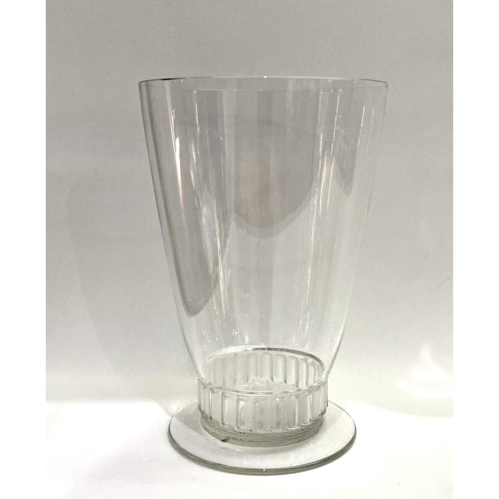 Suite de Huit 8 Verres à Orangeade « Bambou » verre blanc de René LALIQUE | Biron Suite de Huit 8 Verres à Orangeade "Bambou" verre blanc de René LALIQUE