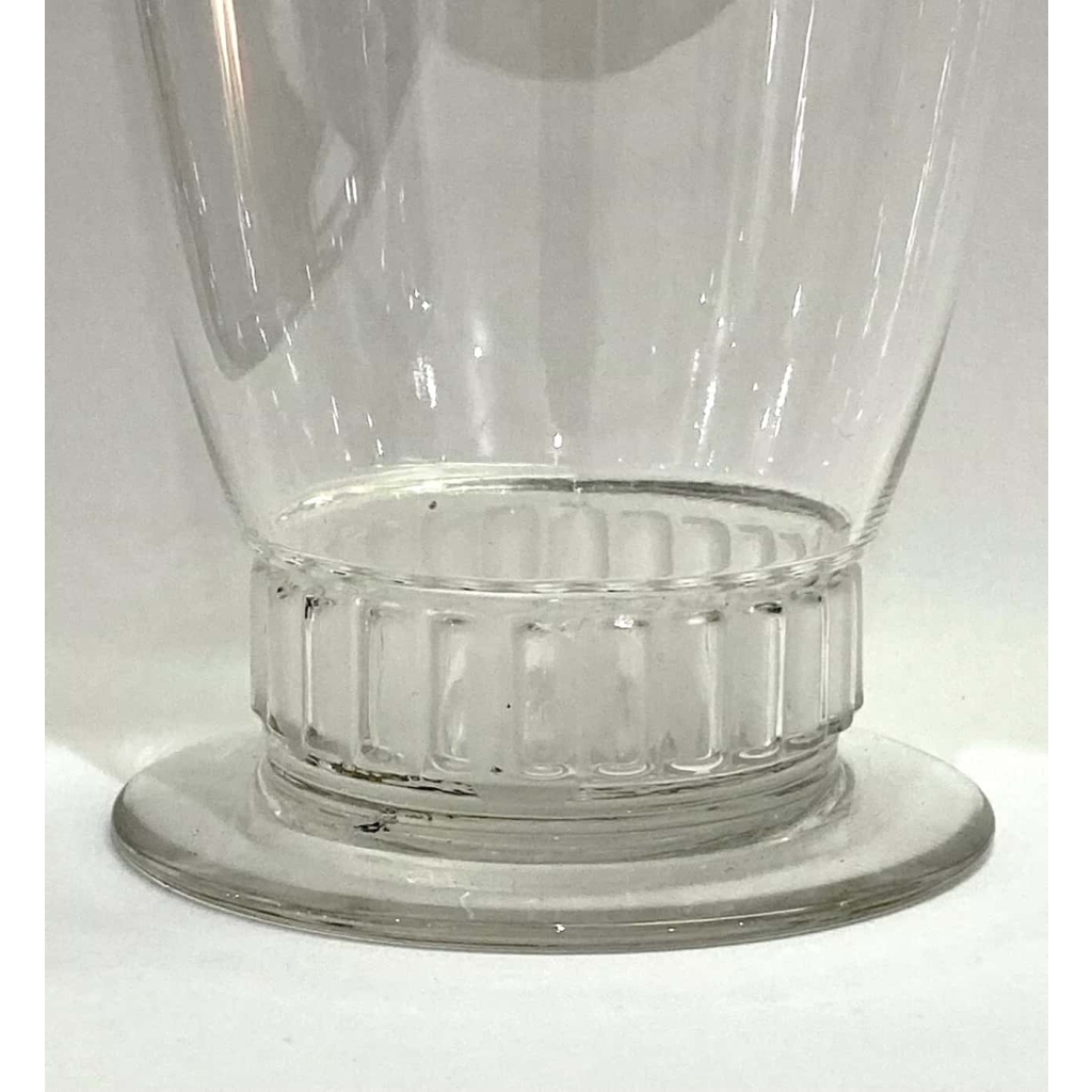 Suite de Huit 8 Verres à Orangeade « Bambou » verre blanc de René LALIQUE | Biron Suite de Huit 8 Verres à Orangeade "Bambou" verre blanc de René LALIQUE