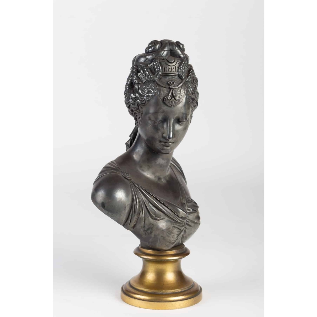 Sculpture de Diane en régule 19e siècle | Biron Sculpture de Diane en régule 19e siècle