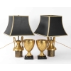 A Pair of French 19th Century Neo-Classical St. Ormulu and Belgium Black Marble Petrol Lamps. | Biron A Pair of French 19th Century Neo-Classical St. Ormulu and Belgium Black Marble Petrol Lamps.