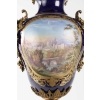 A French 19th Century Louis XVI St. Cobalt Blue Sèvres Porcelain And Orumulu Vase. 17
