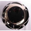 Vase « Tourbillons » cristal noir émaillé platine de LALIQUE FRANCE d’après un modèle de René LALIQUE | Biron Vase "Tourbillons" cristal noir émaillé platine de LALIQUE FRANCE d'après un modèle de René LALIQUE