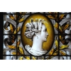 Vitrail Vitraux à l’Antique Signé Eugène Oudinot Daté 1887 | Biron Vitrail Vitraux à l'Antique Signé Eugène Oudinot Daté 1887