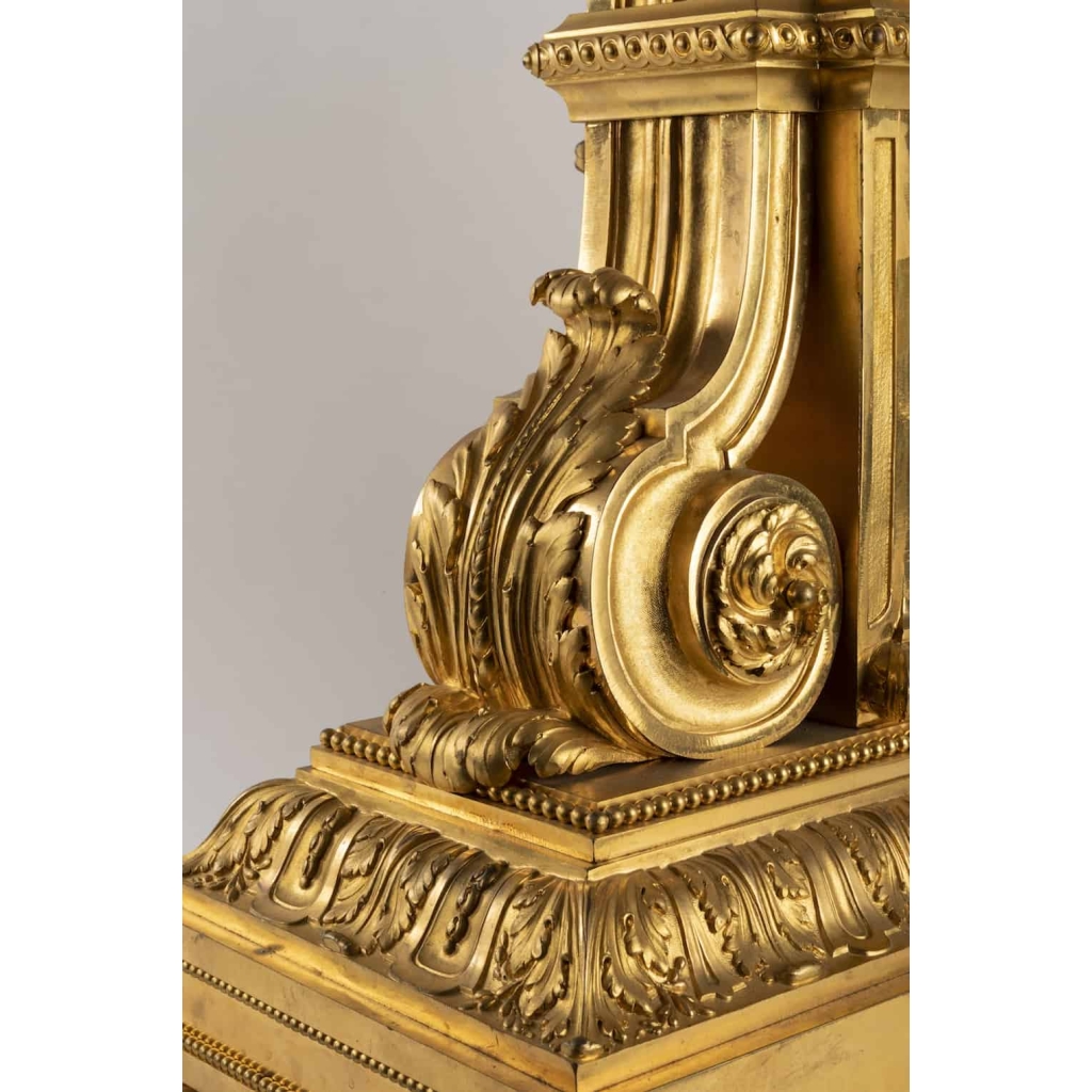 A French 19th Century Ormulu Mantel Clock by Maison Marquis.