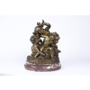 A charming and wonderfully detailed French late 19th century « medaillion patina » bronze statue signed by Ralph Charles | Biron |||||||