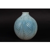 Vase « Espalion » verre opalescent patiné bleu-gris de René LALIQUE | Biron ||||||||