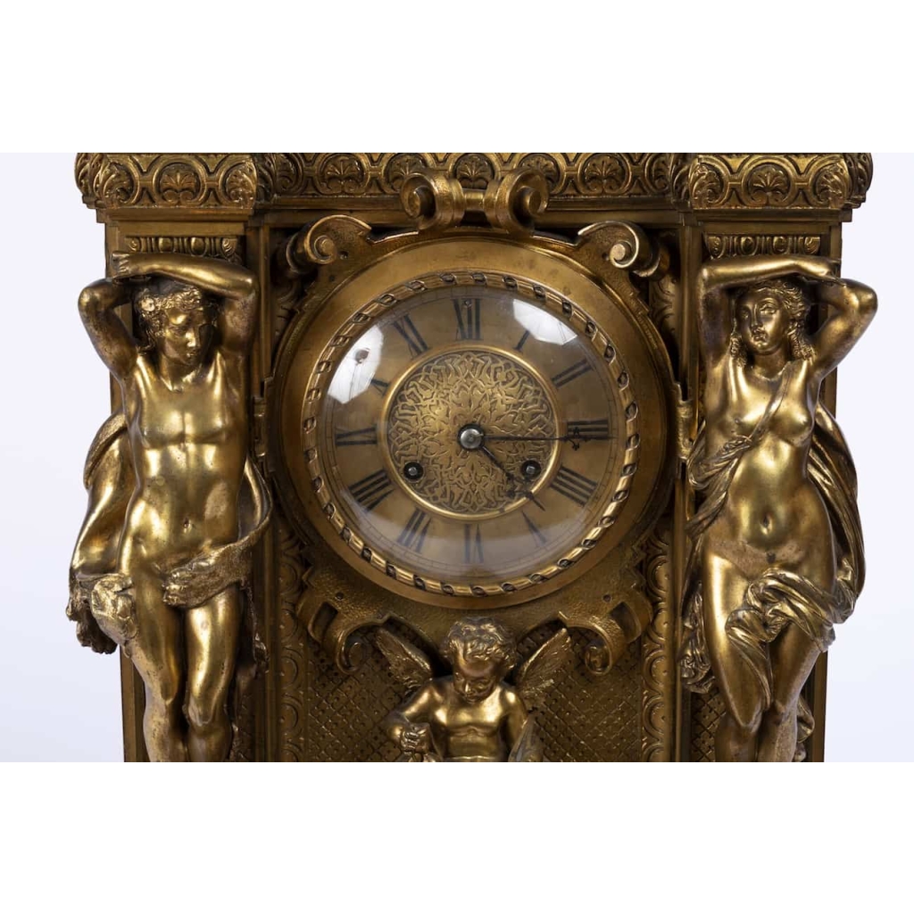 A French 19th Century Renaissance St. Ormulu Clock. | Biron A French 19th Century Renaissance St. Ormulu Clock.