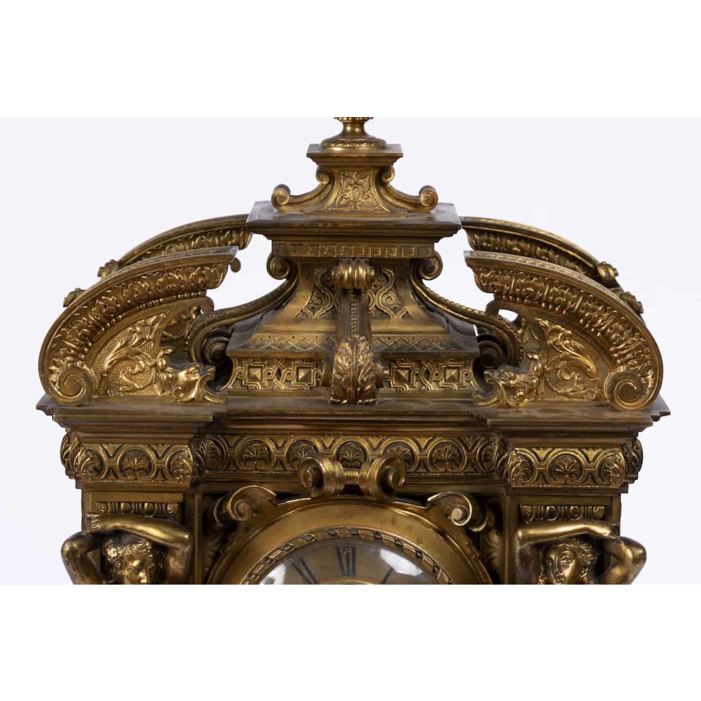 A French 19th Century Renaissance St. Ormulu Clock. | Biron A French 19th Century Renaissance St. Ormulu Clock.