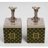 Paire de vases aux trois carottes de Christofle