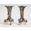 Paire de vases aux trois carottes de Christofle