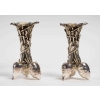 Paire de vases aux trois carottes de Christofle