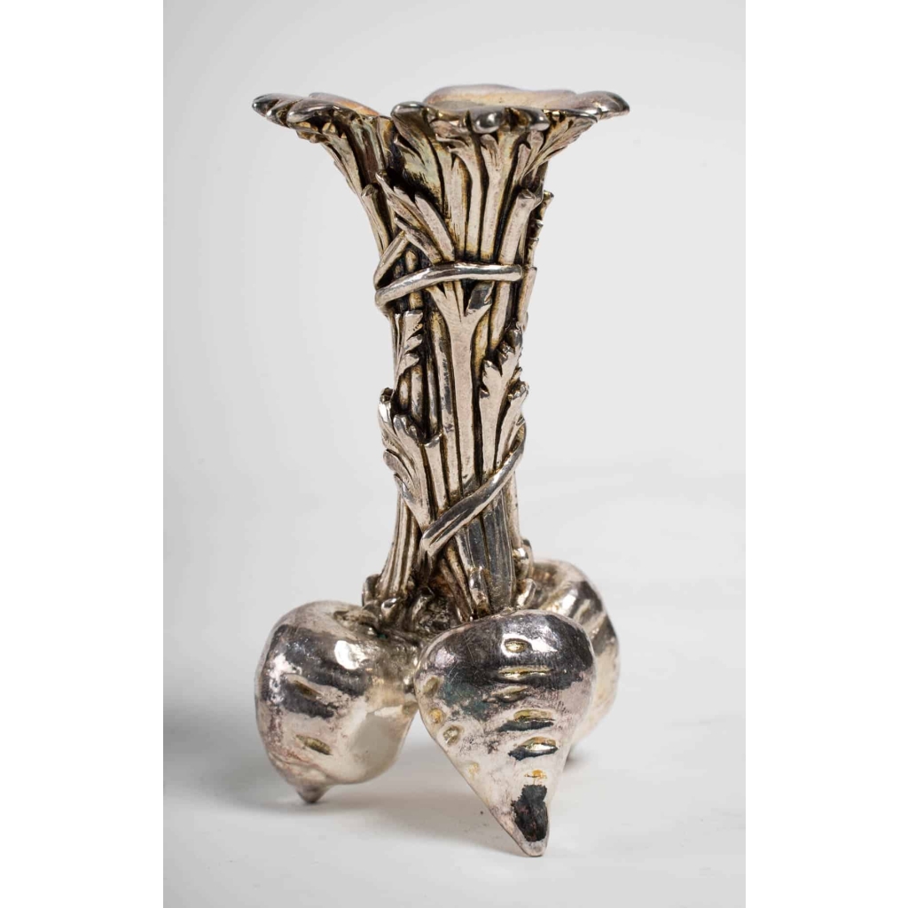 Paire de vases aux trois carottes de Christofle