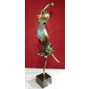 NOWACZYK Sculpture bronze laiton verre pilé Danseuse | Biron NOWACZYK Sculpture bronze laiton verre pilé Danseuse