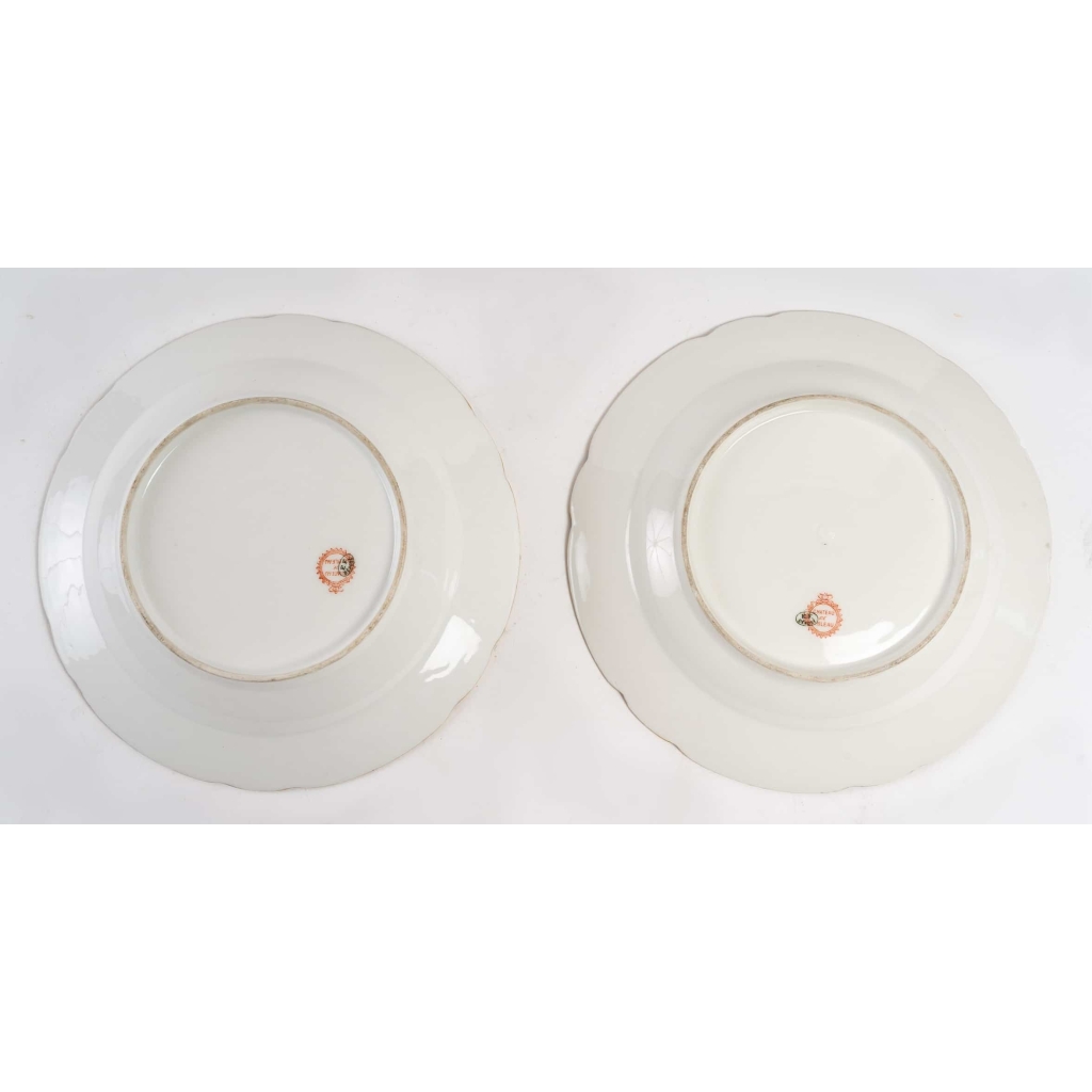 Paire d'assiettes, XIXème