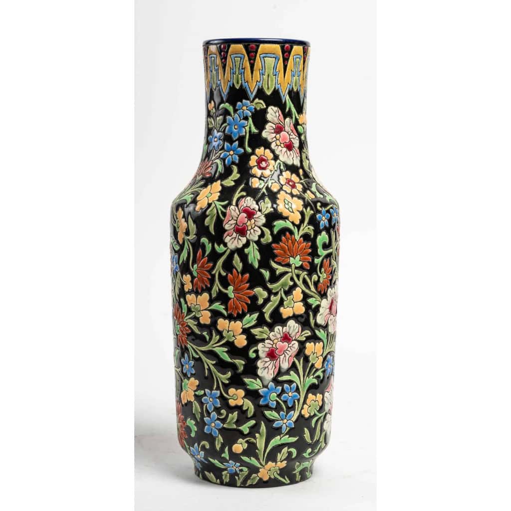 Paire de vases Longwy, XXème siècle | Biron Paire de vases Longwy, XXème siècle