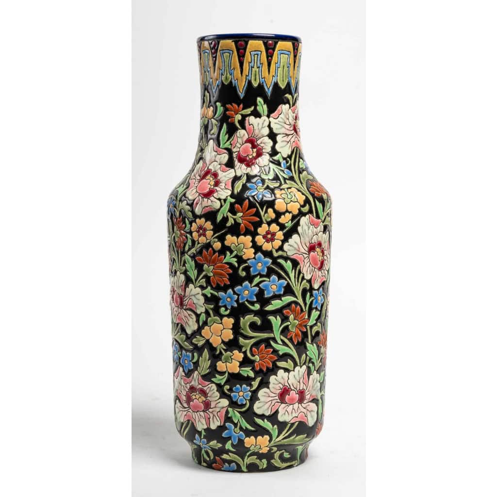 Paire de vases Longwy, XXème siècle | Biron Paire de vases Longwy, XXème siècle
