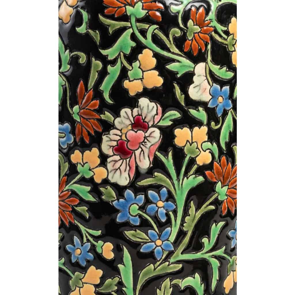 Paire de vases Longwy, XXème siècle | Biron Paire de vases Longwy, XXème siècle