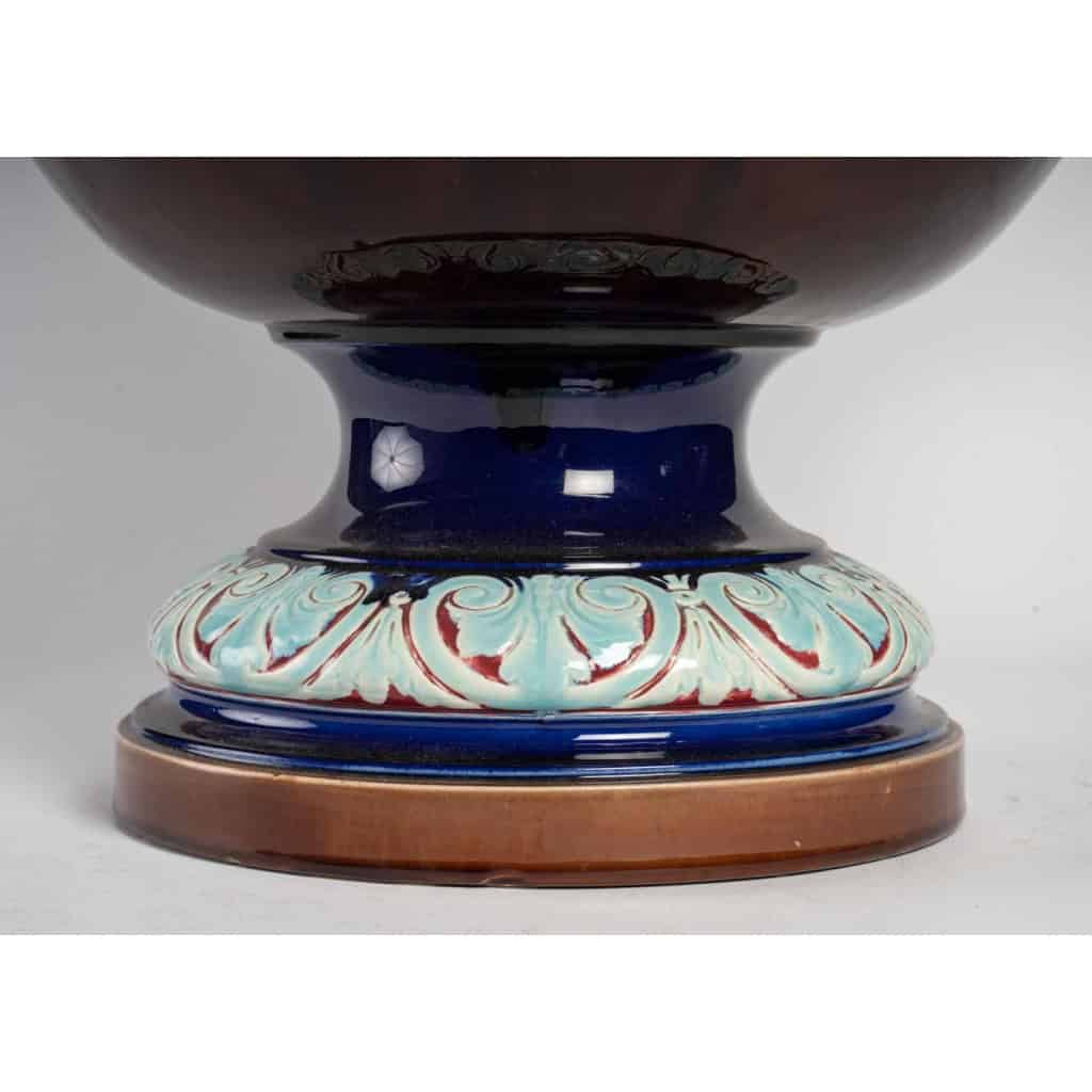 Cache-pot en céramique émaillé, XXème | Biron Cache-pot en céramique émaillé, XXème