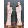 Paire de vestales en marbre. Circa 1810. | Biron Paire de vestales en marbre. Circa 1810.