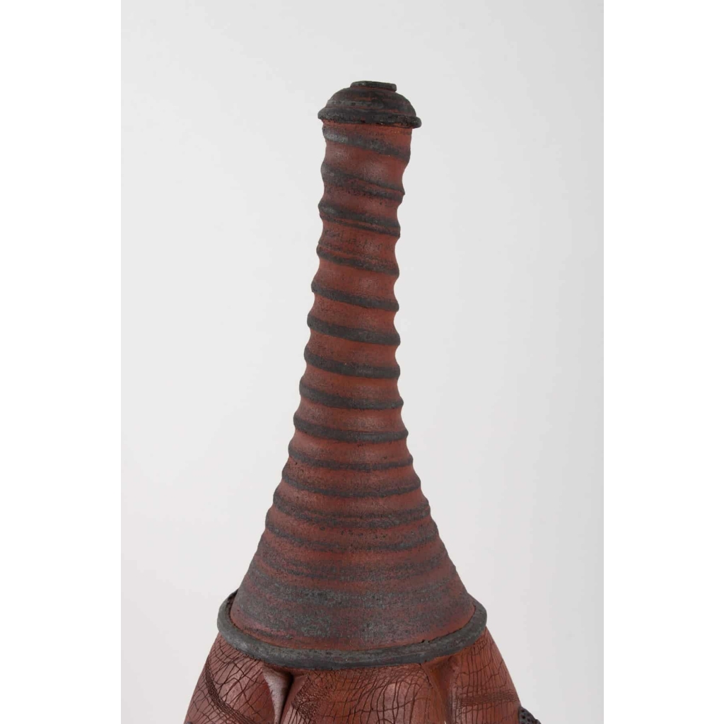 bouteille carapace par Emmanuel Peccatte ( 1974 – 2015 ) – céramique contemporaine | Biron bouteille carapace par Emmanuel Peccatte ( 1974 - 2015 ) - céramique contemporaine