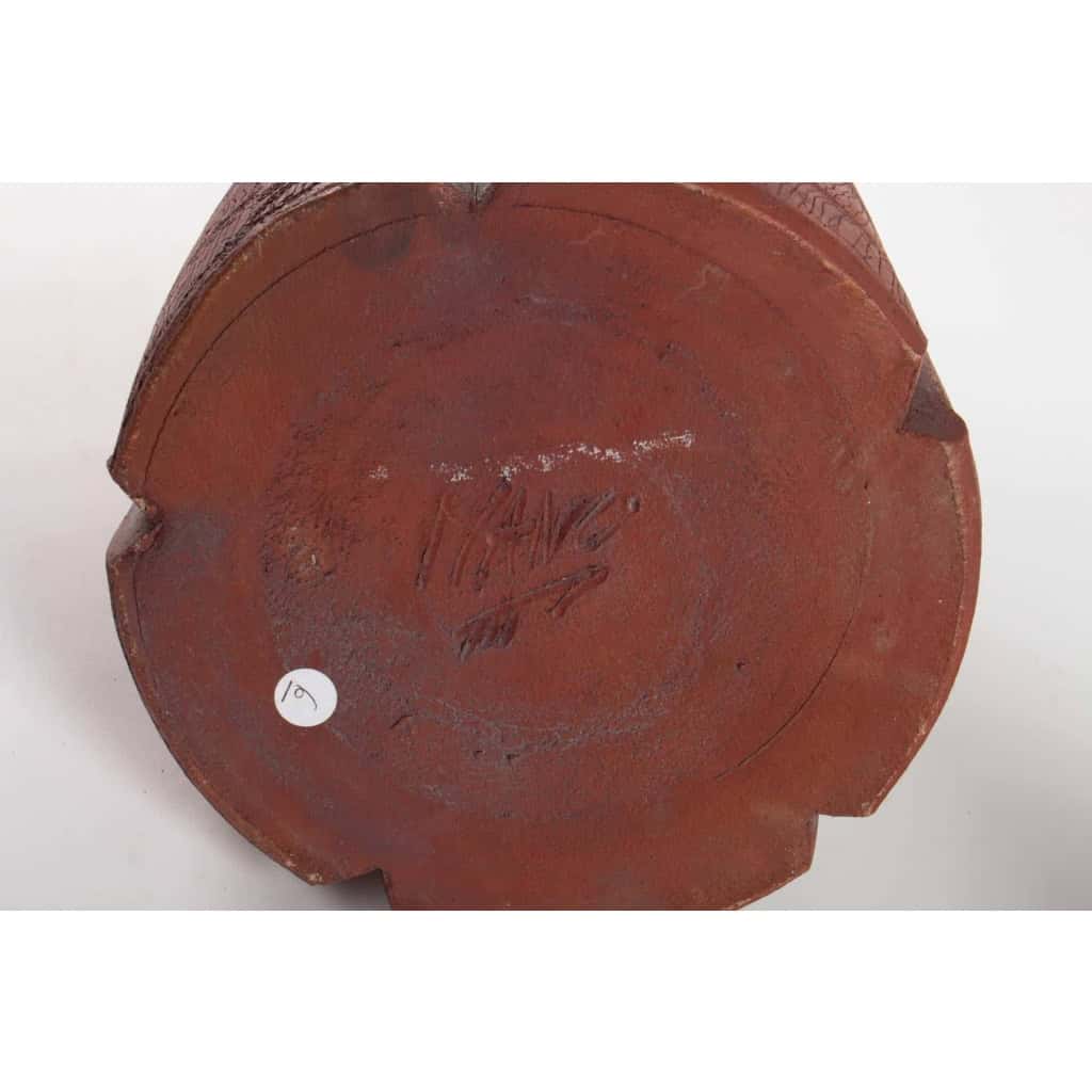 bouteille carapace par Emmanuel Peccatte ( 1974 – 2015 ) – céramique contemporaine | Biron bouteille carapace par Emmanuel Peccatte ( 1974 - 2015 ) - céramique contemporaine