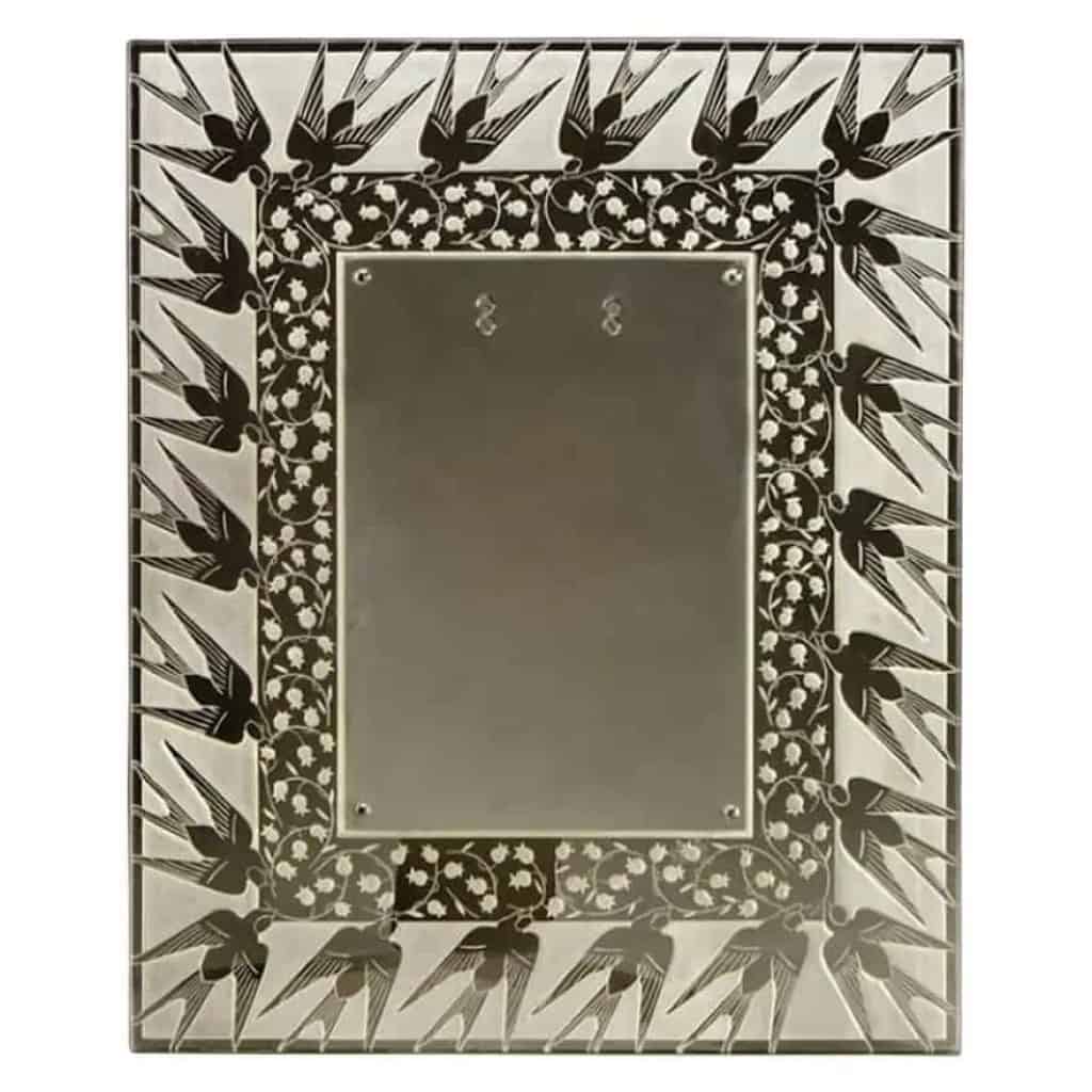 RENE LALIQUE : Cadre » Muguet et Hirondelles » 1926 | Biron ||