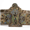 ceintures de mariage,en bronze argenté et email.Zonari Me Tin Korona. Grece ,Soufli vers 1800