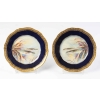 Douze Assiettes en porcelaine de Limoges à décors de poissons pour " Emile Bourgeois à Paris "XIXème