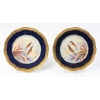 Douze Assiettes en porcelaine de Limoges à décors de poissons pour " Emile Bourgeois à Paris "XIXème