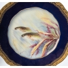Douze Assiettes en porcelaine de Limoges à décors de poissons pour " Emile Bourgeois à Paris "XIXème