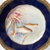 Douze Assiettes en porcelaine de Limoges à décors de poissons pour " Emile Bourgeois à Paris "XIXème