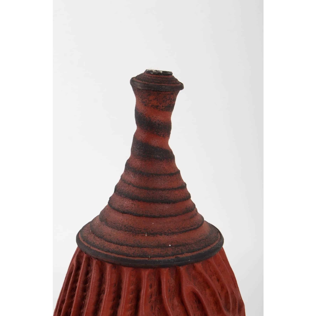 Bouteille strie en céramique par Emmanuel Peccatte ( 1974 – 2015 ) – céramique contemporaine | Biron Bouteille strie en céramique par Emmanuel Peccatte ( 1974 - 2015 ) - céramique contemporaine