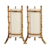 1950 Paire de lampes en bambou Louis Sognot | Biron |||||