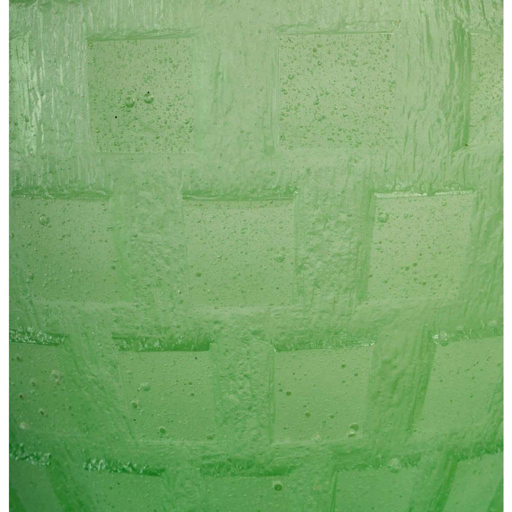 Vase « Rythmes » pâte de cristal vert, DAUM FRANCE | Biron Vase « Rythmes » pâte de cristal vert, DAUM FRANCE