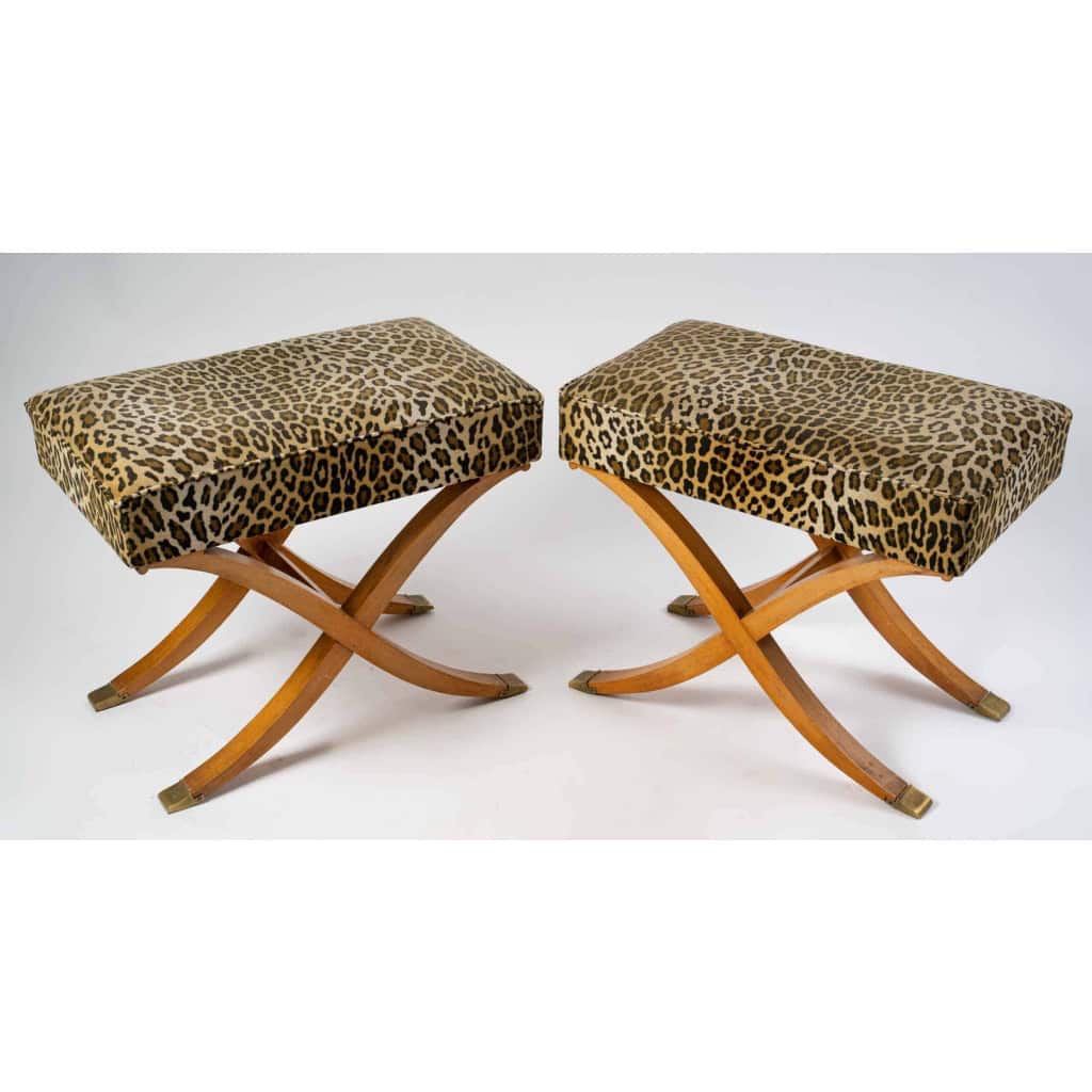 Paire de pouf, 1940 | Biron Paire de pouf, 1940