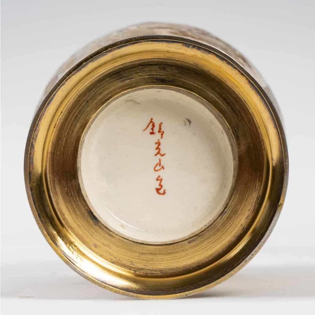 Vase satsuma, faïence satsuma Japon XIXème | Biron Vase satsuma, faïence satsuma Japon XIXème