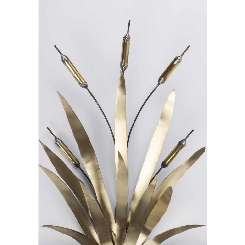1960 Grande Paire d’Appliques « Bouquet de joncs » Maison FlorArt | Biron 1960 Grande Paire d'Appliques "Bouquet de joncs" Maison FlorArt