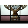 Vitraux clématite grimpante en vase | Biron Vitraux clématite grimpante en vase