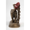 Encrier en bronze, XXème siècle.