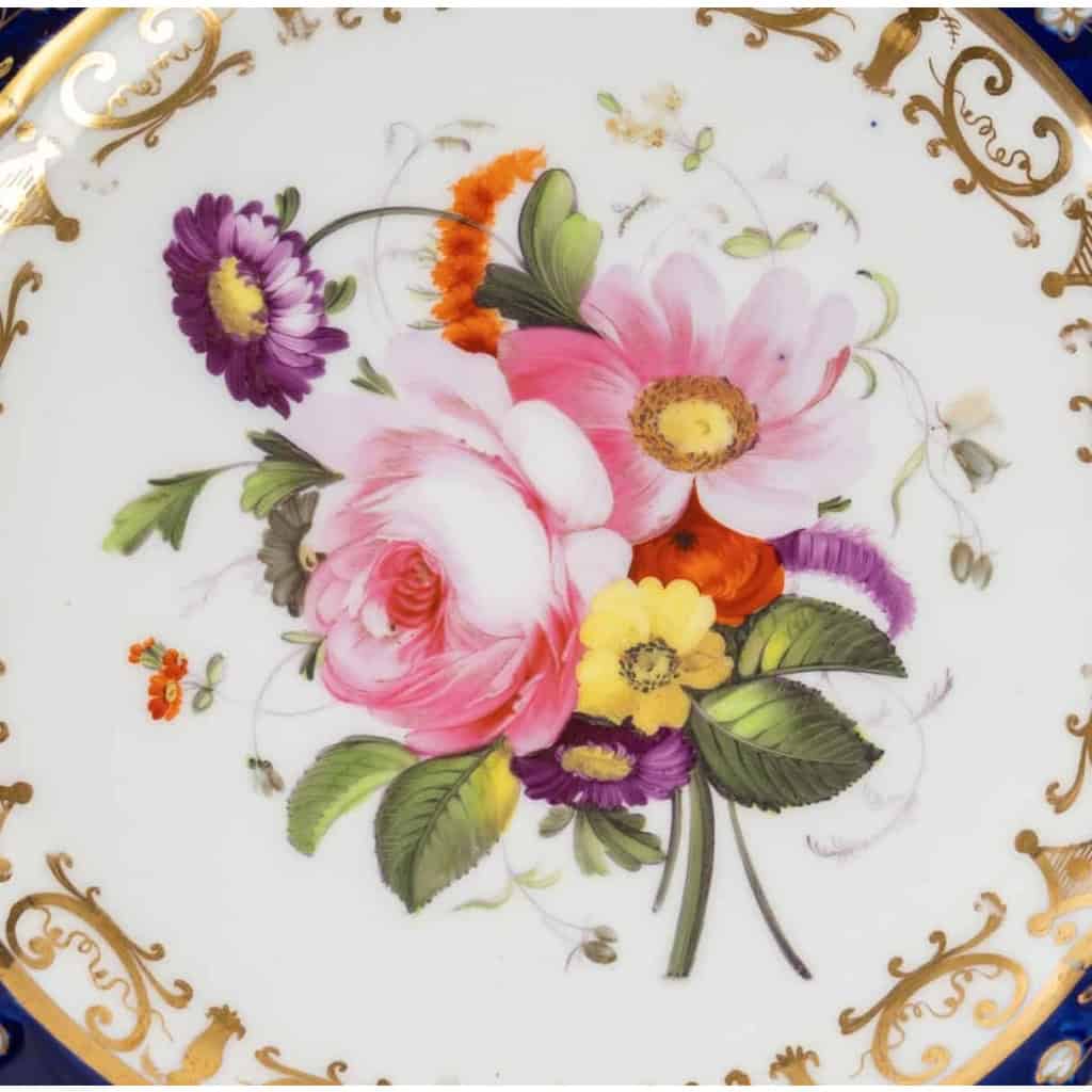 Trois assiettes anglaises, XIXème