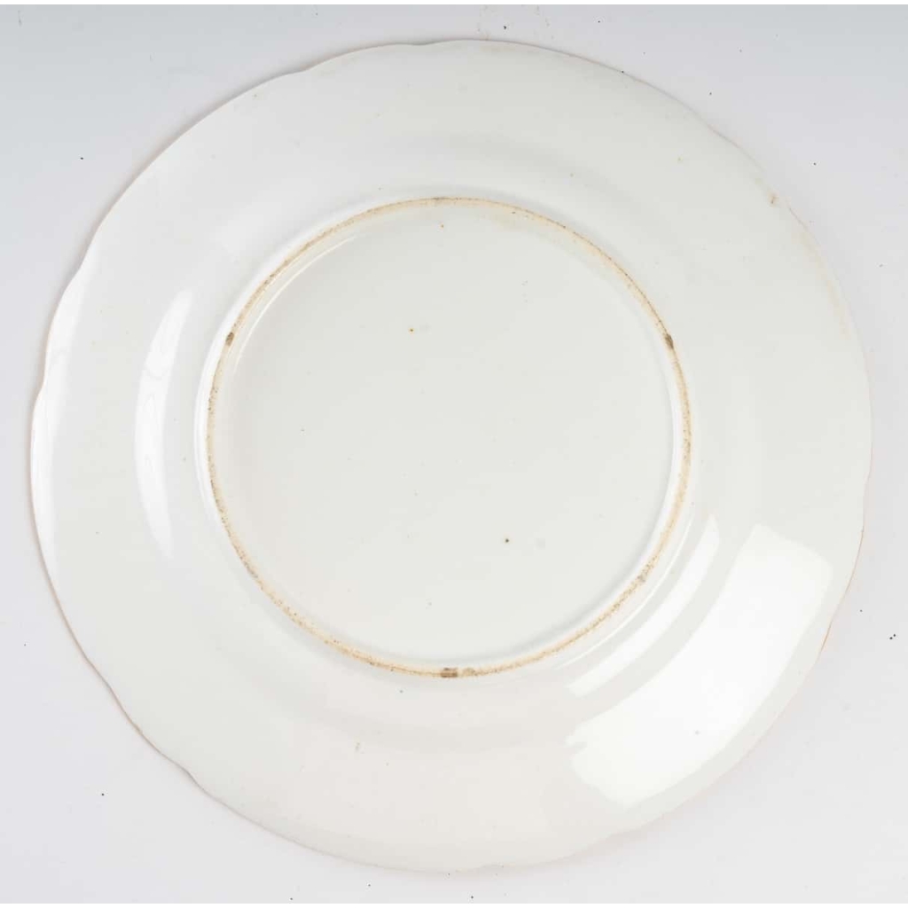 Trois assiettes anglaises, XIXème