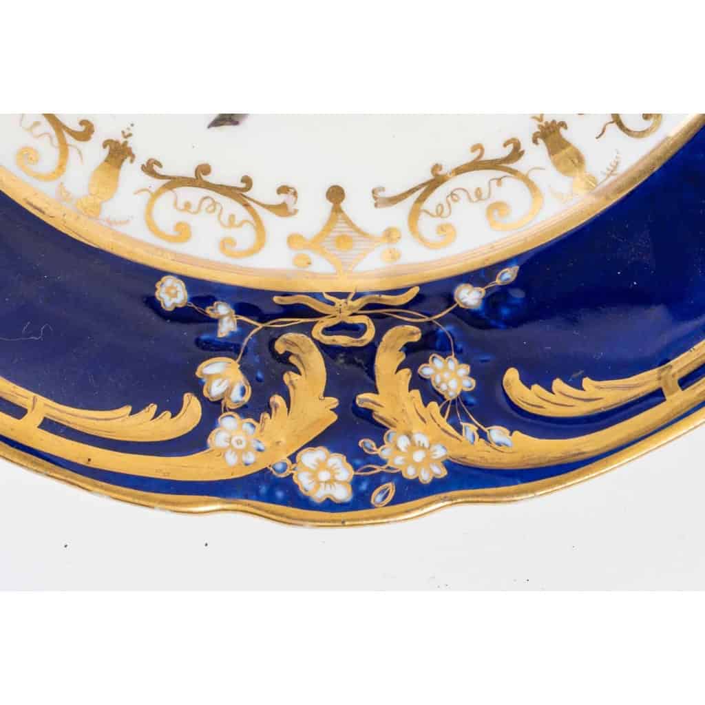 Trois assiettes anglaises, XIXème