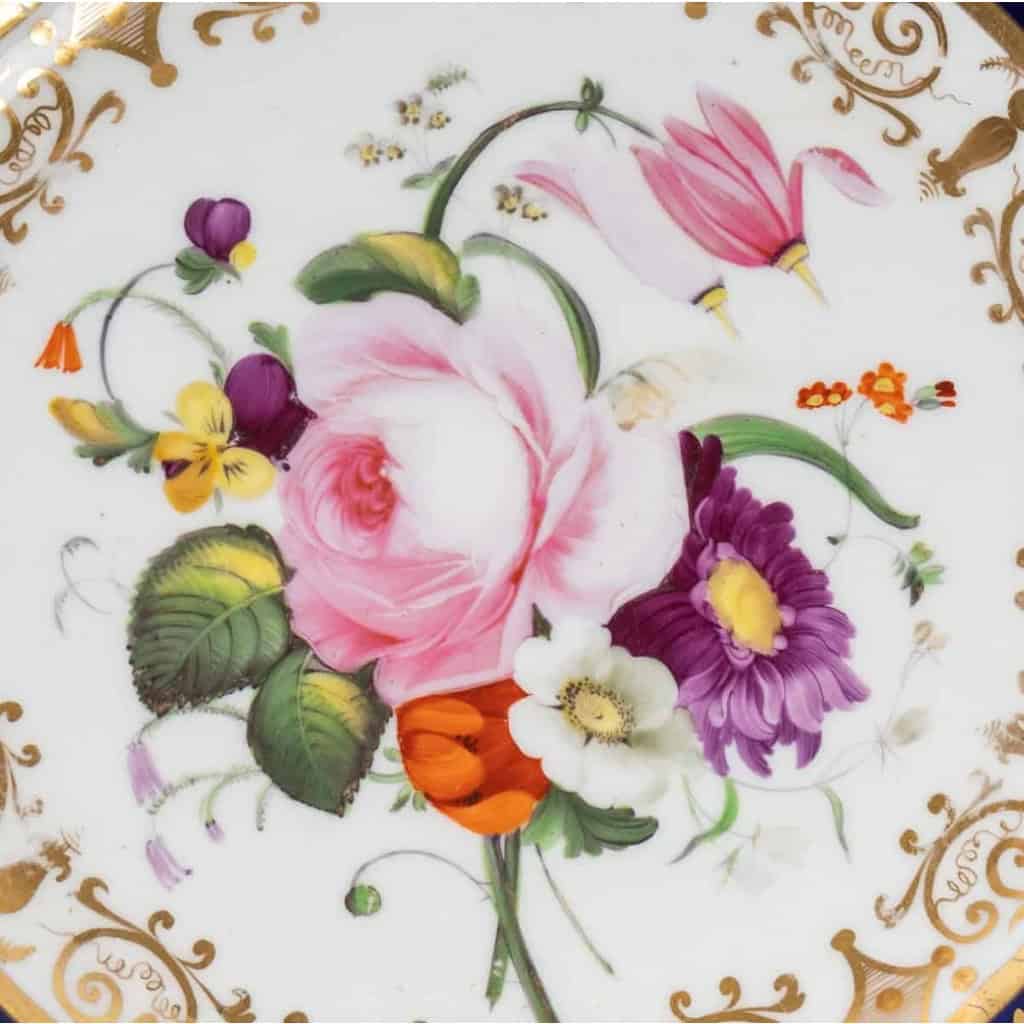 Trois assiettes anglaises, XIXème