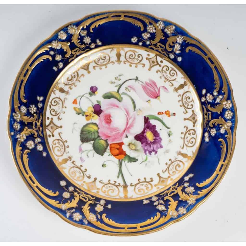 Trois assiettes anglaises, XIXème