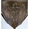 Coupe couverte en bronze et marbre, XIXème