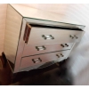 1940/50′ Commode Art Déco Miroir 3 Tiroirs 6 Poignées Verre