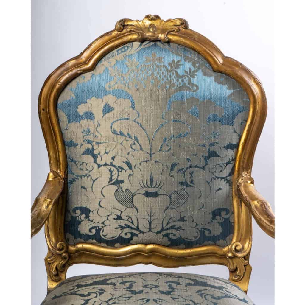 Fauteuil à chassis Venise XVIIIème | Biron Fauteuil à chassis Venise XVIIIème