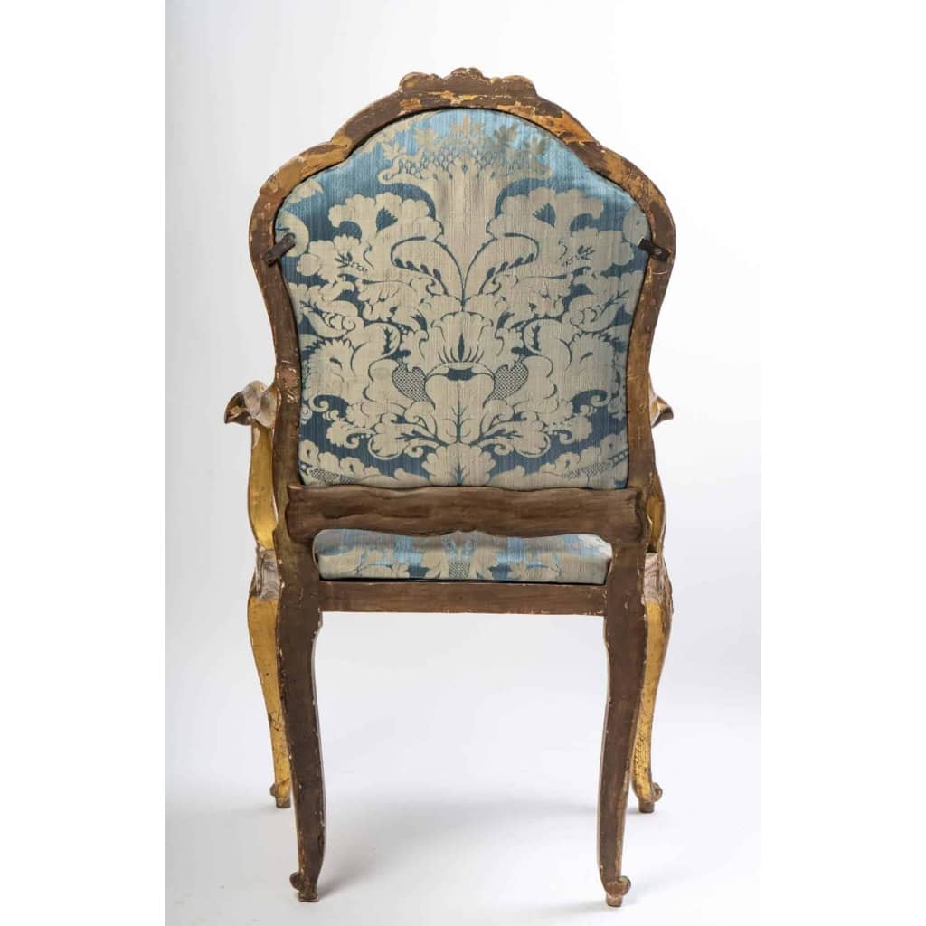 Fauteuil à chassis Venise XVIIIème | Biron Fauteuil à chassis Venise XVIIIème