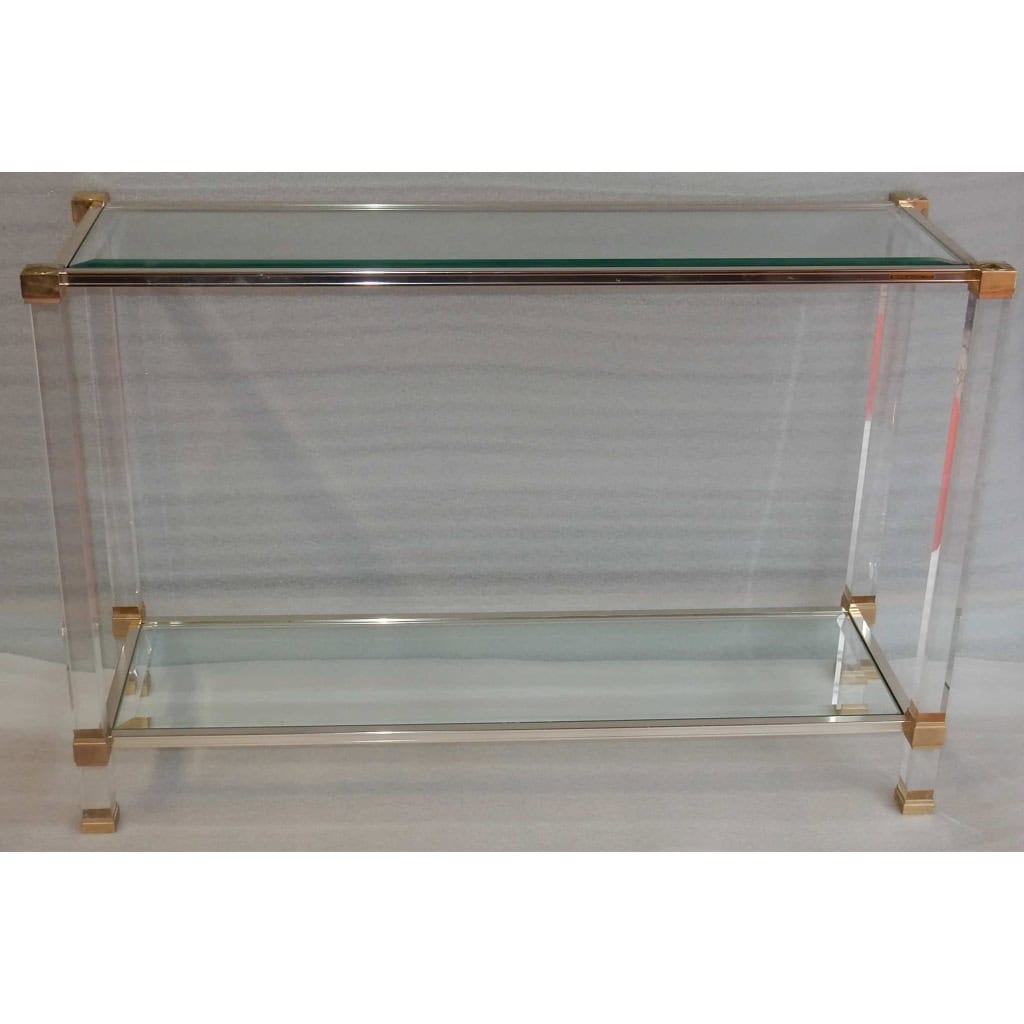 1970′ Console Altuglass Signée Pierre Vandel 113 X 38 X H 75 cm
